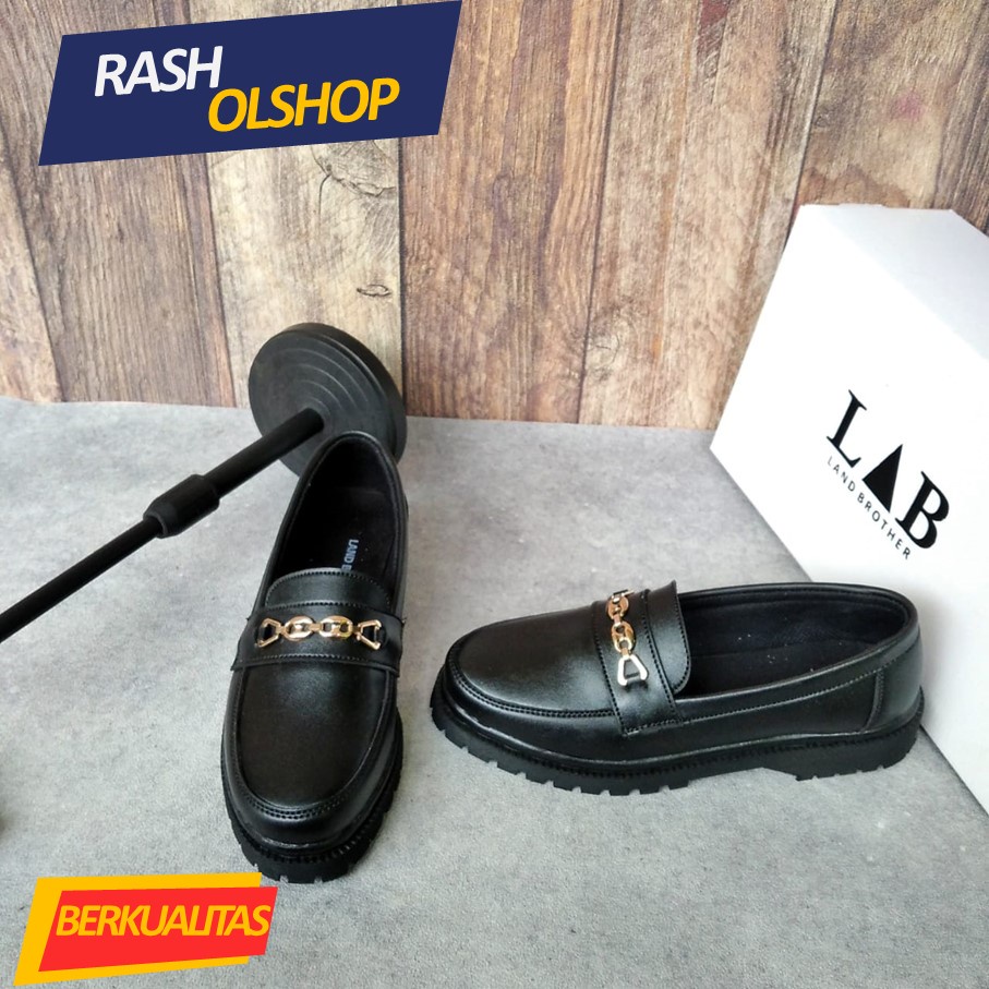 Sepatu Loafer Wanita Hitam Ring Terbaru Sepatu Dokmart Ring Wanita