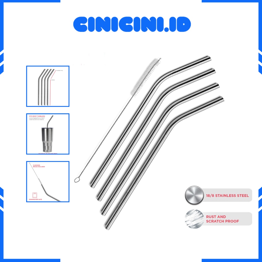 [ Cinicini ] Sedotan Stainless 1PCS