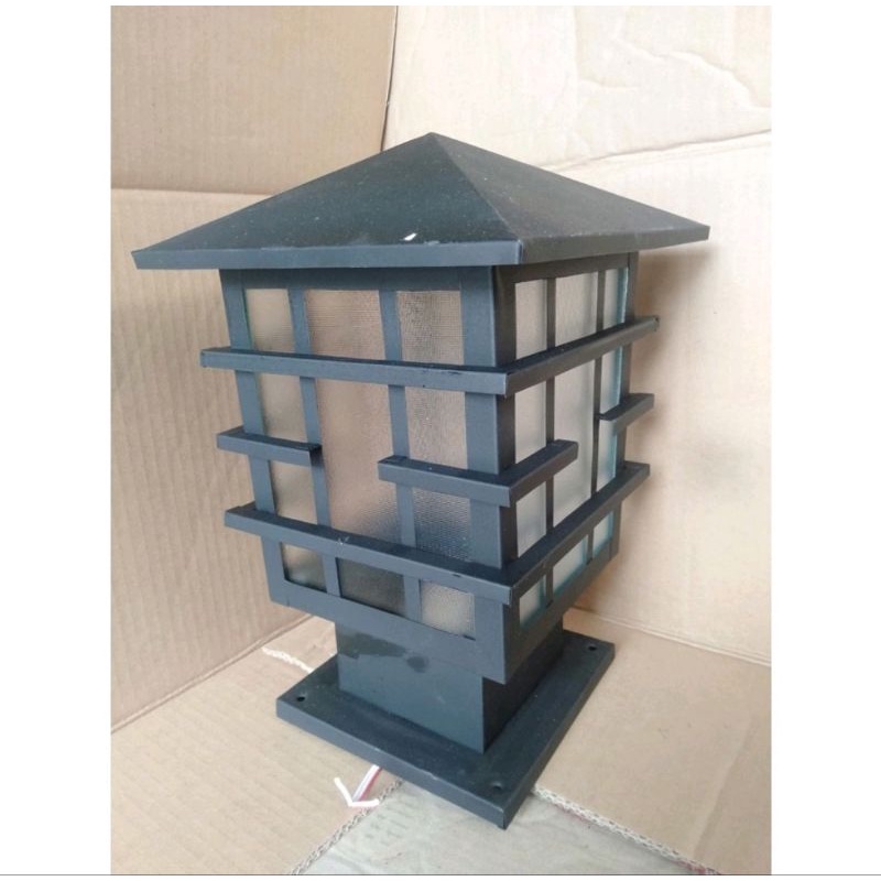 Lampu hias pilar gratis packing kayu khusus pager rumah