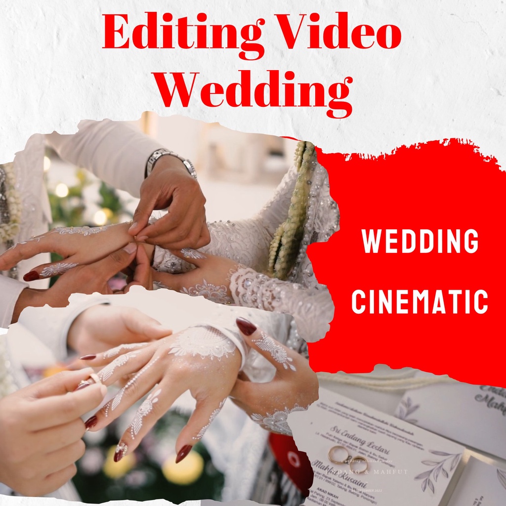 JASA EDIT EDITING VIDEO WEDDING PERNIKAHAN CINEMATIK/ Wedding Professional Ekspress SEHARI JADI