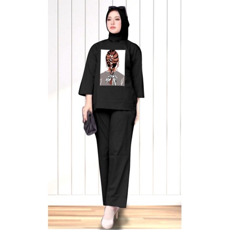 ONE SET WANITA OVERSIZE RAMBUT KEPANG