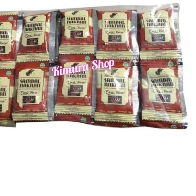 

Termurah⭐-NAKNAN 1 Pack isi 50 Pcs Sambal Bawang Nak Nan Sachet Pedas Level 3 Sambel