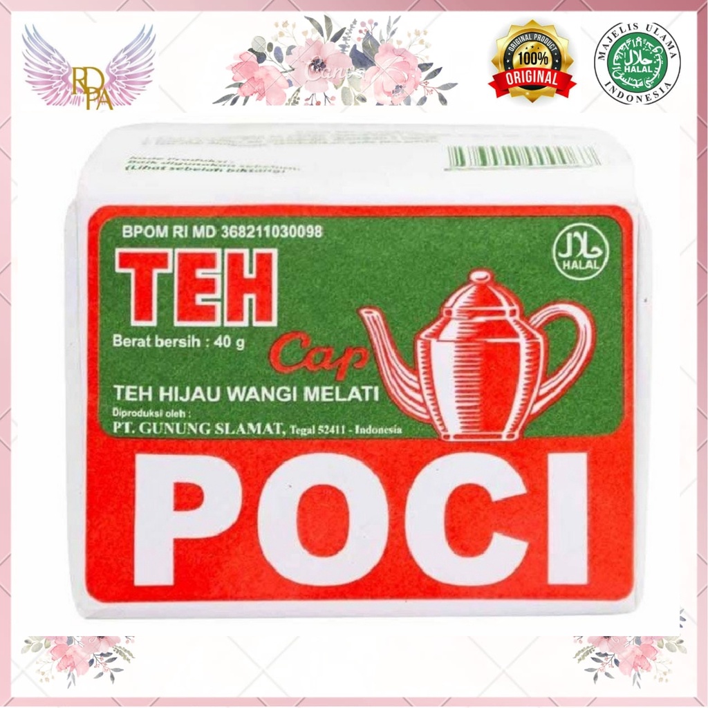 

Teh Poci Hijau 40 gram. Teh Poci All Varian. Teh Cap Poci Seduh. Teh Tubruk