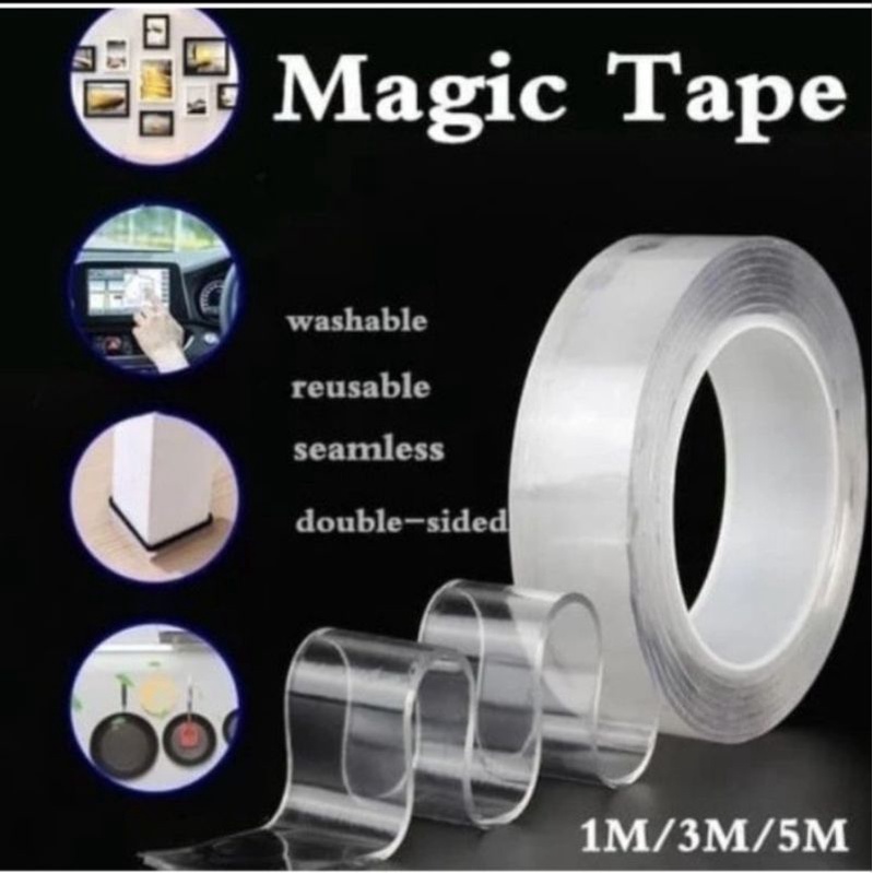 

NANO TAPE DOUBLE TAPE / TIP ISOLASI bening serbaguna super kuat