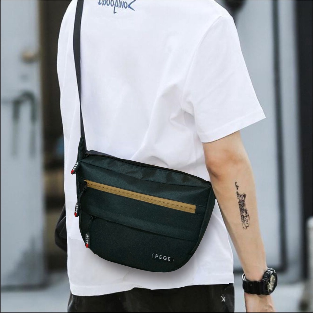 Tas Selempang PEGE Daiki Slingbag Pria Slempang Trendy Slingbag kasual - PG 8950