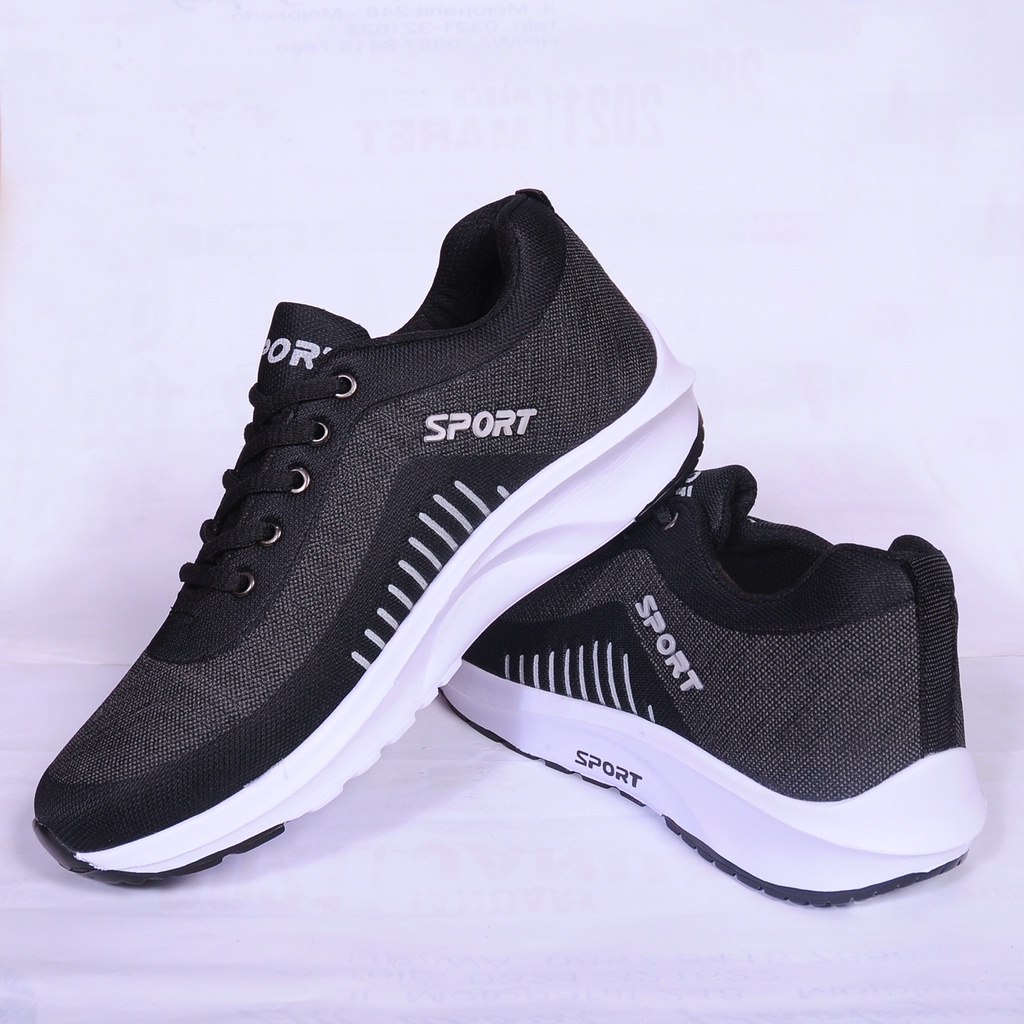 Sepatu Sneakers Olahraga Ringan Nyaman Sepatu Wanita Sepatu Pria VIRAL Sport ID Emboss Terbaru Casual Shoes Sport Running Kerja