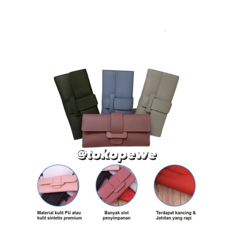 6017 DOMPET LIPAT PANJANG /DOMPET LIPAT PANJANG WANITA ASLI IMPORT