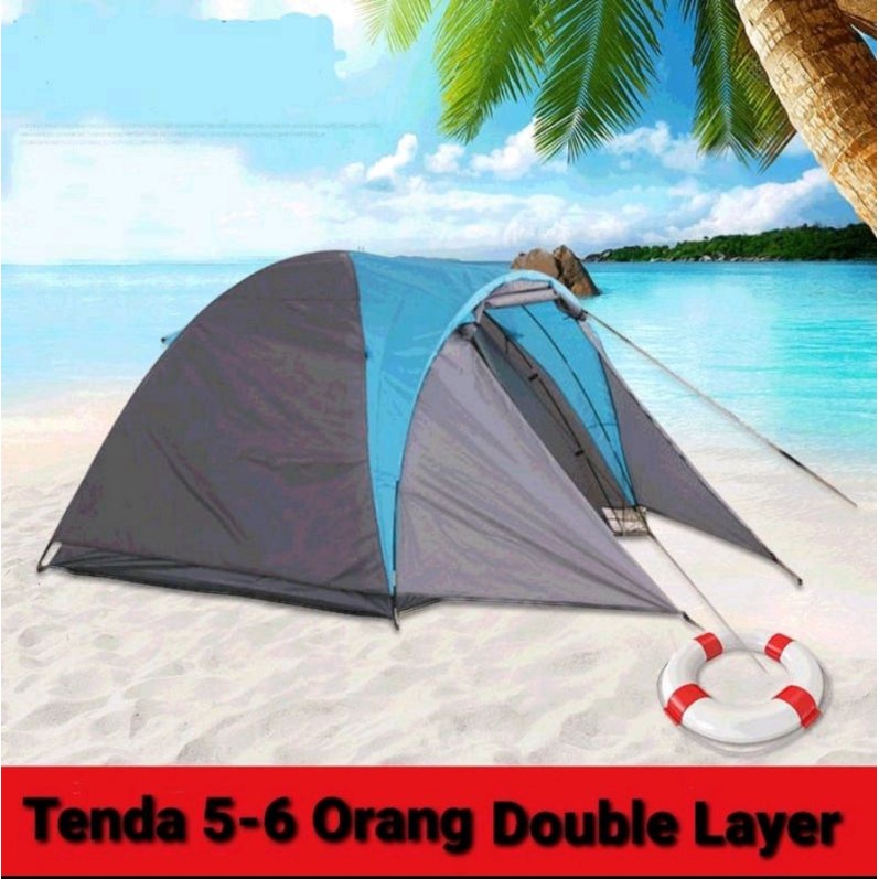 Tenda 5-6 Orang Double layer 010 [KQ5]