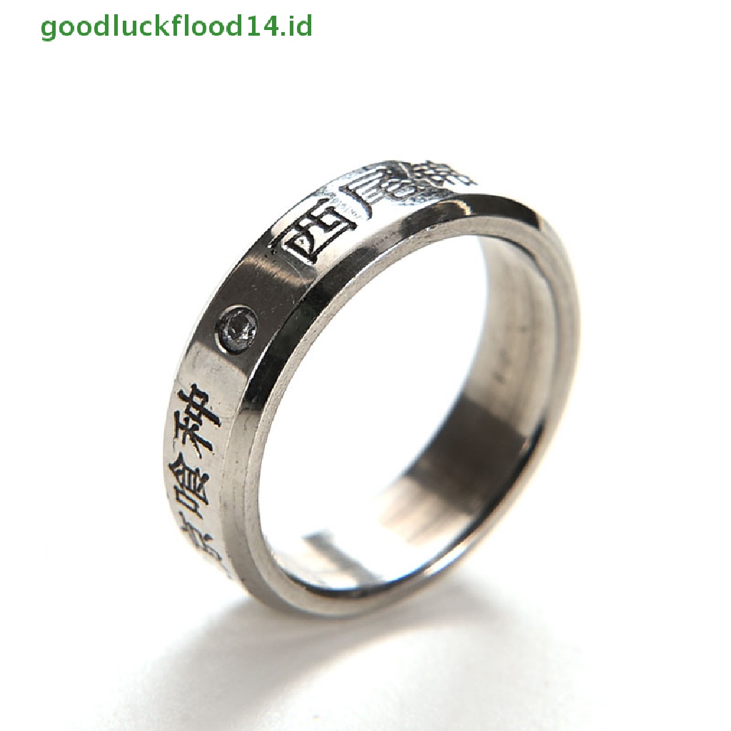 [GOOGFOUR] 1pcs Cosplay Anime Untuk Tokyo ghoul Ken Kaneki Titanium steel ring rings [TOP]