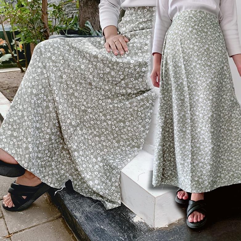 BAYAR DITEMPAT ROK SKIRT JUMBO BB 90 / ROK SPAN / ROK MIDI SKIRT MAXI A LINE SKIRT PATTERN KOREAN ST