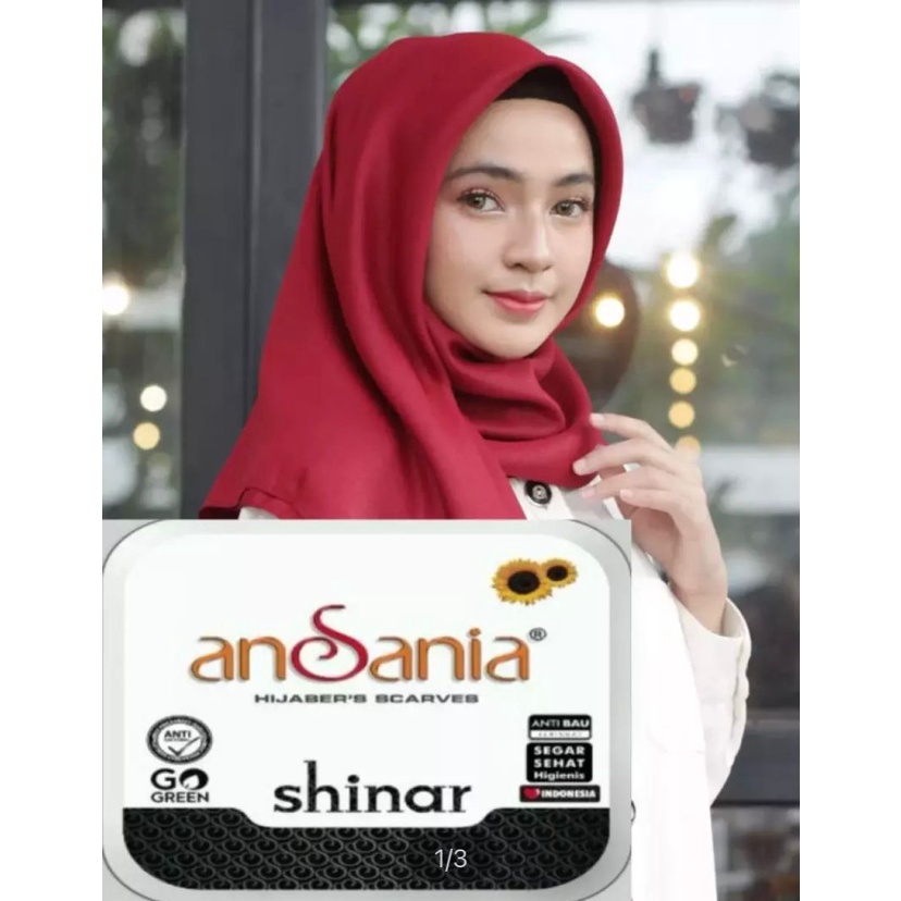 Hijab Segiempat Shinar Glamour Ansania Gliter  PRODUK BEST SELLER