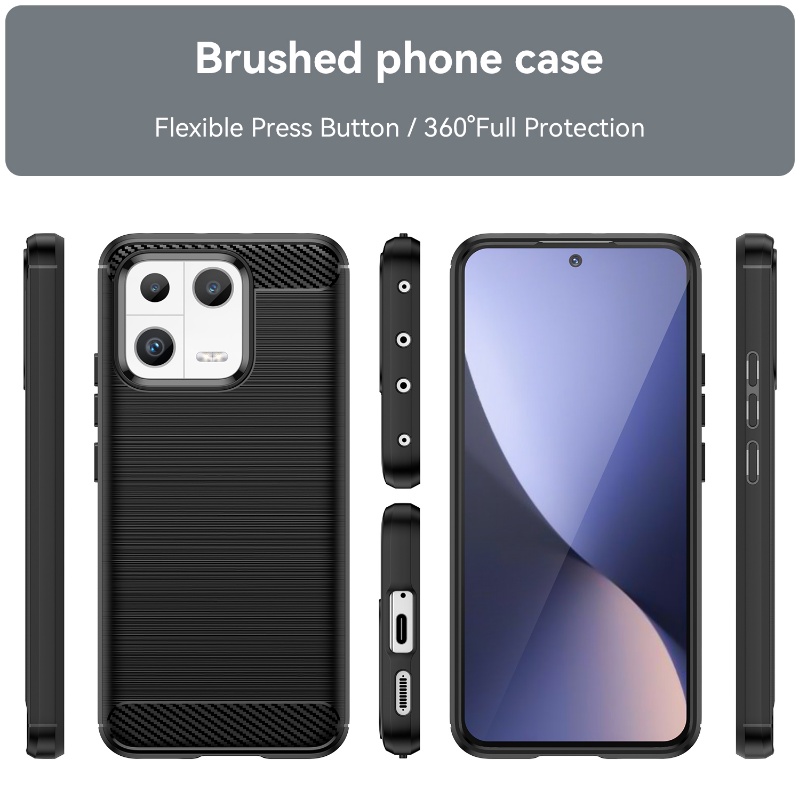 XIAOMI Anti-drop Silikon Shockproof Casing Pelindung Belakang TPU Lembut Anti Gores Ponsel Cover Untuk Xiaomi13 /13 Pro