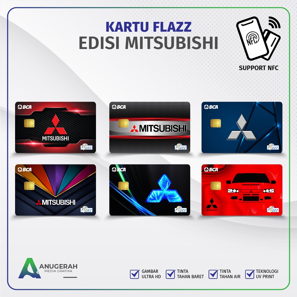 Kartu Flazz BCA Gen 2 Motif Mitsubishi