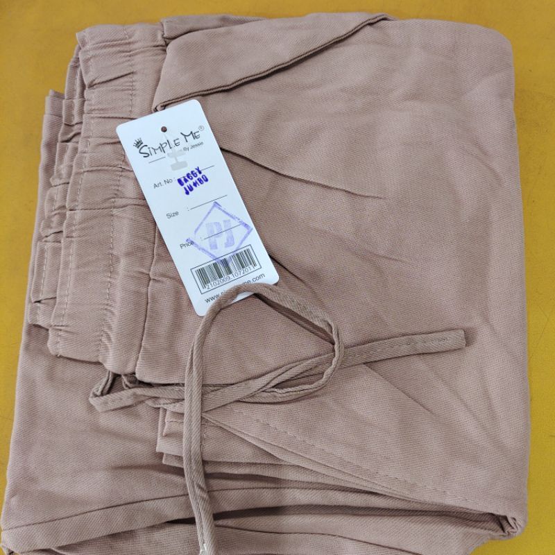 BAGGY PANTS WANITA IMPORT STREECH//CELANA PANJANG WANITA TEBAL POLOS
