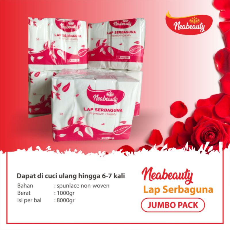 nea beauty tisu dapur kiloan 1000gram 20cm×20cm merah/tisu serbaguna/tisu kompor