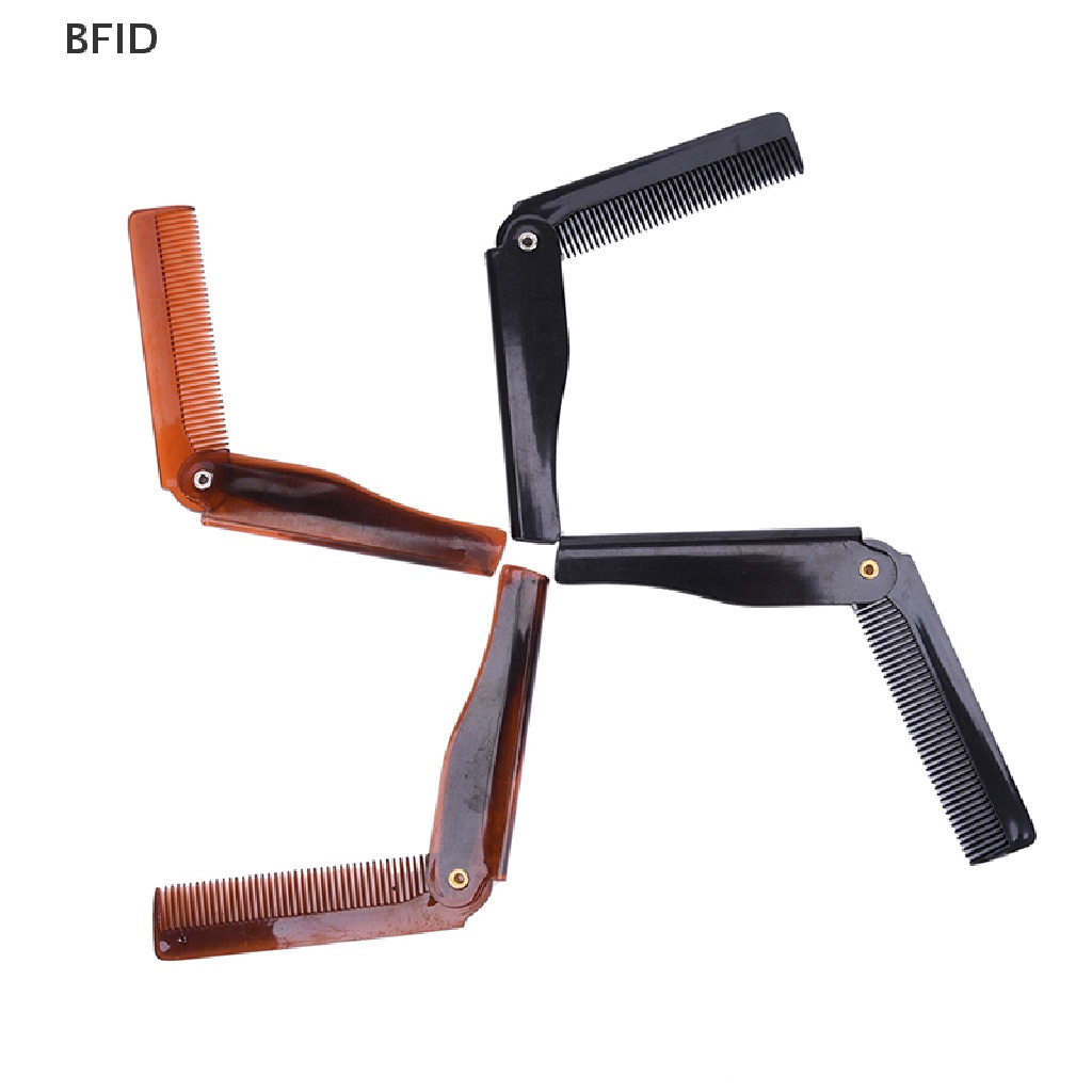 [BFID] 1pc Sisir Rambut Lipat Pocket Clip Hair Moustache Beard Comb Alat Styling Rambut [ID]