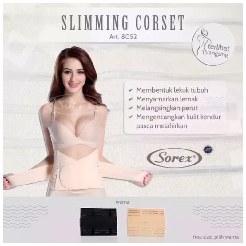 Sorex Slimming Corset Stagen 8052 Korset Penyangga Perut Ibu Pasca Melahirkan Corset Sorex