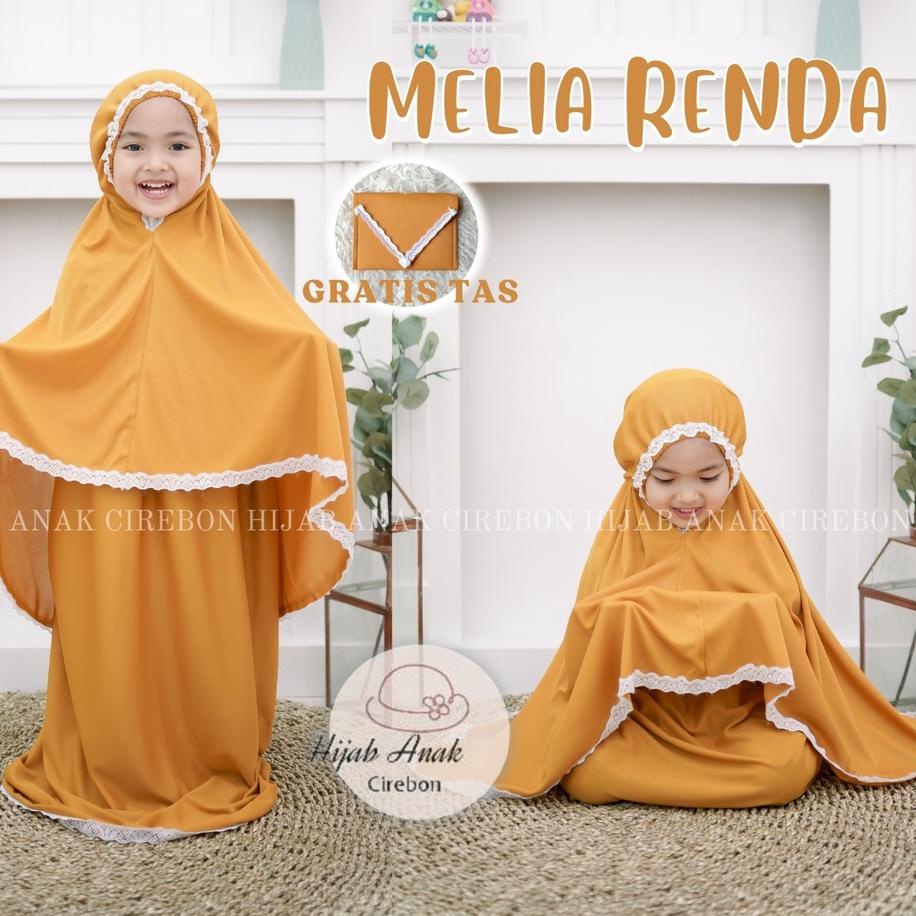UJP172 Mukena Anak Melia / Mukena Anak Variasi Renda / Mukena Anak Travel / Rukuh Anak Melia / Rukuh