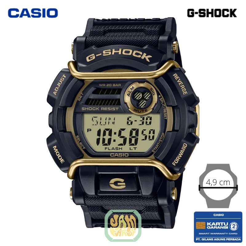 JAM TANGAN PRIA CASIO G-SHOCK GD-400GB-1B2 ORIGINAL - GSHOCK GD400GB HITAM GOLD