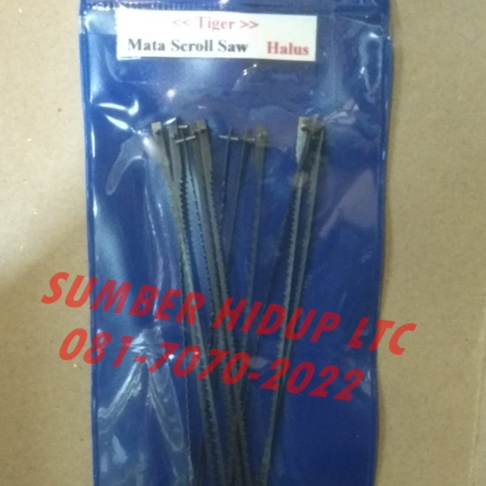 Bandsaw Mata Gergaji Scroll Saw Set 12Pcs Halus Utk Acrilic Akrilik Kayu