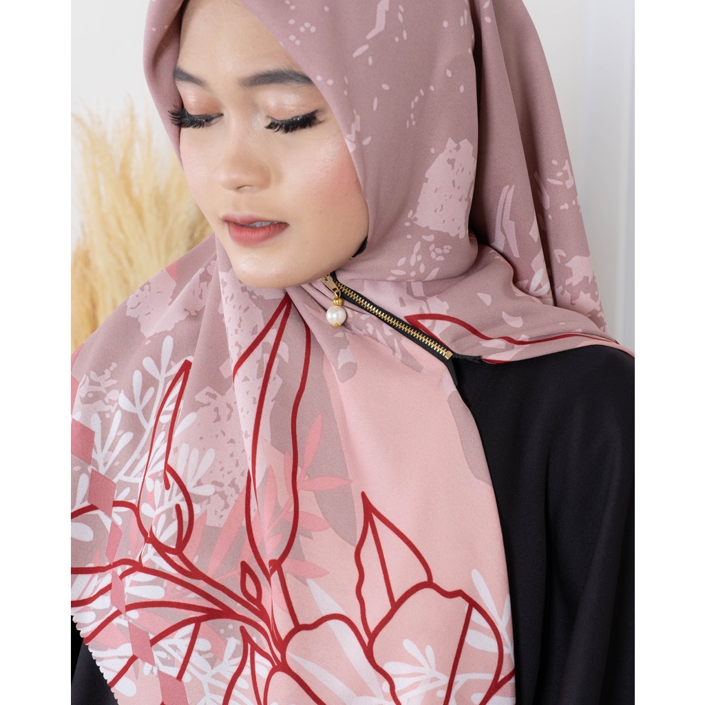 HIJAB MOTIF ZIPPER/RESLETING