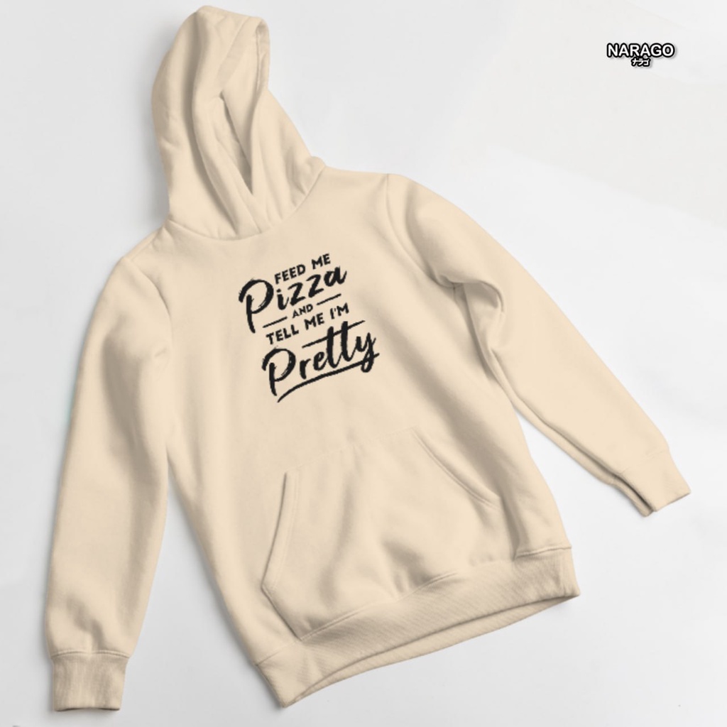 Nara.Grosir - Hoodie Jumper Feed Me Pizza l Sweater Hodie Unisex