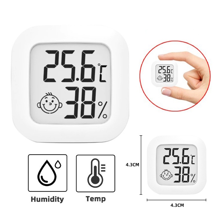Thermometer Hygrometer Digital Ukur Kelembaban Udara dan Suhu Ruangan