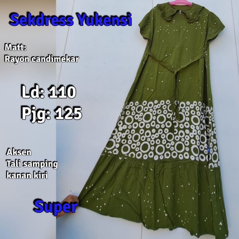 ORI KHAYLA/ SEKDRESS YUKENSI/ DRES YUKENSI/ SEKDRESS SUSUN/ DRES BATIK/ DASTER KUTUNG/ DRESS REMPEL