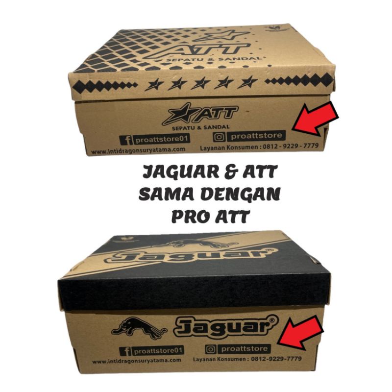 Sepatu Anak Sekolah SD TK ATT PRO ATT JAGUAR ORIGINAL Sepatu Anak cowok cewek - Hitam Polos