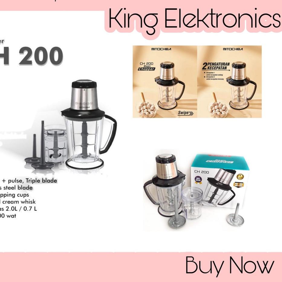 Star Seller. Mitochiba CH 200 Food Chopper Blender Bumbu&Daging/ MITOCHIBA CH200 / CHOPPER MITO CH-2