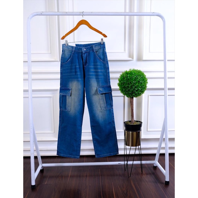 CELANA CARGO , KARGO DENIM KOREA STYLE BAHAN PREMIUM BANGKOK BKK,3170