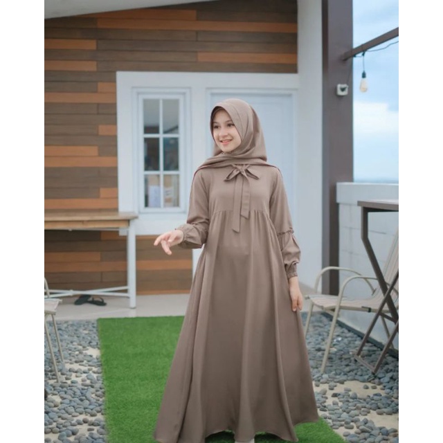 Gamis Muslim Anak Usia Remaja Umur 10 11 12 13 14 15 Tahun // Aryana Syari Kids Tanggung // Gamis An