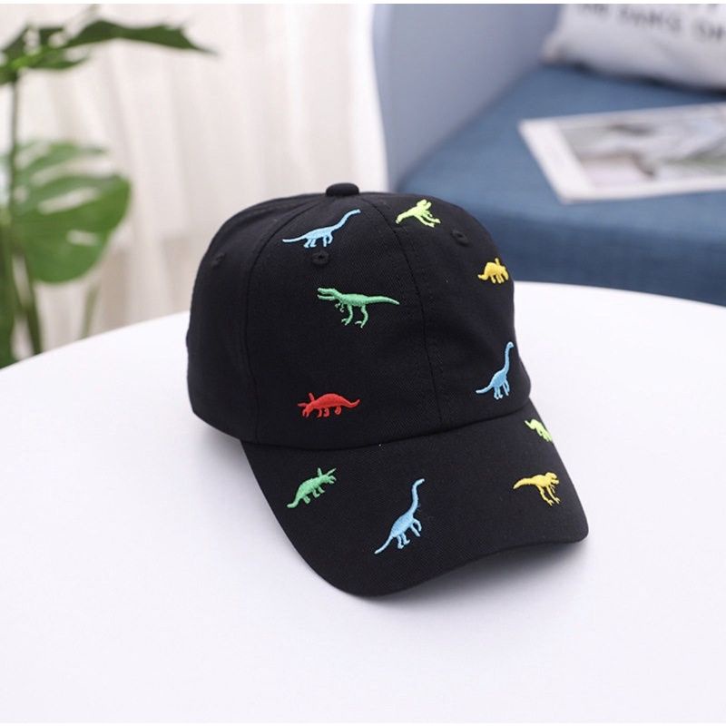 Topi baseball anak bordir dino kecil (baru)