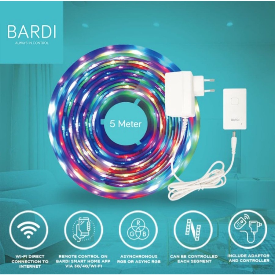 BARDI LED Flowing Strip 5M with Adaptor - LED