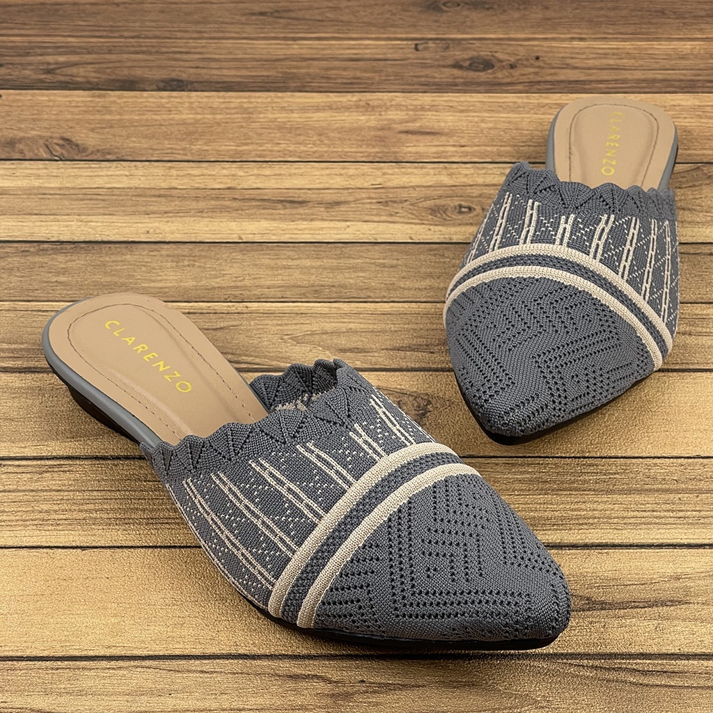 Sandal Wanita Slip On Mules Rajut AW01 ~ Clarenzo