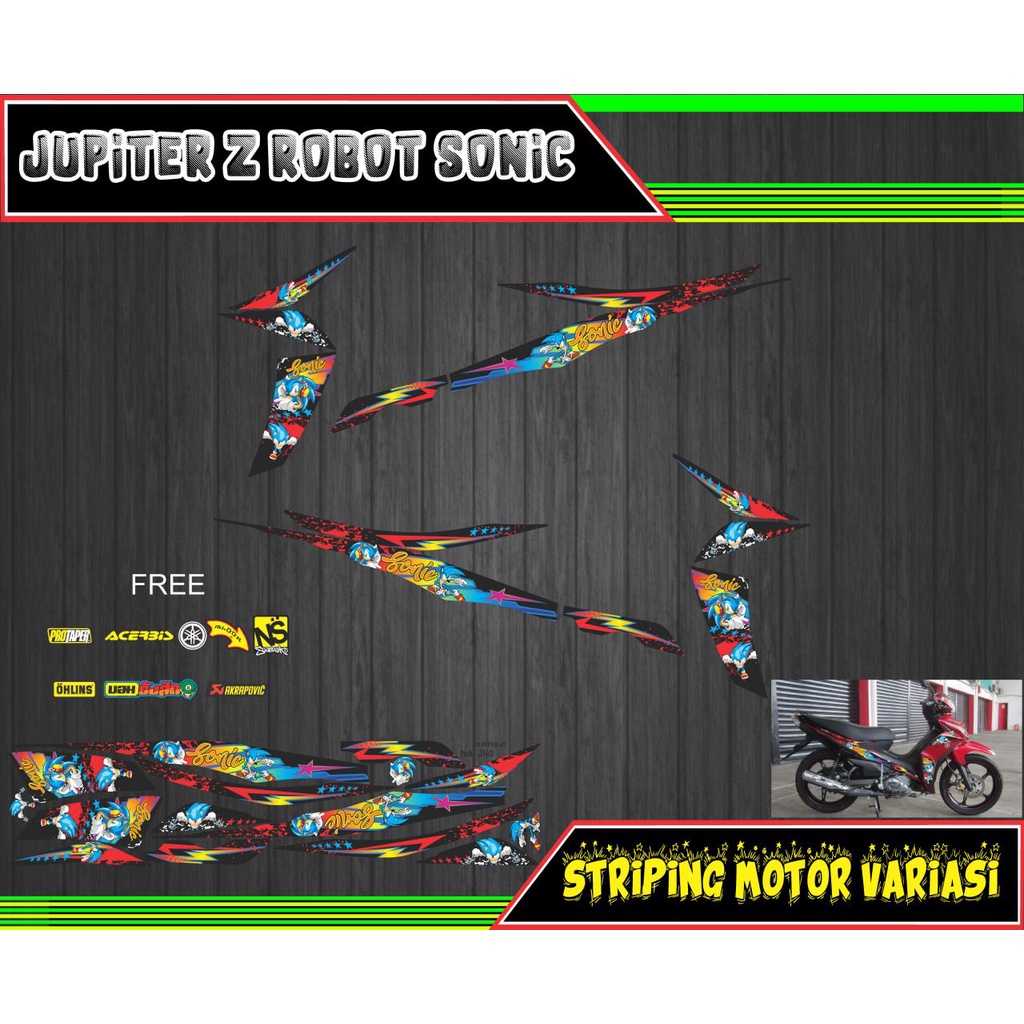 striping stiker motor jupiter z1