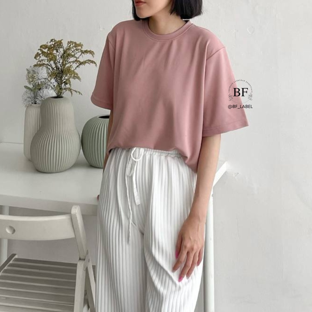 Megan Top - Kaos Polos Wanita - Atasan Wanita - Oneck Knit