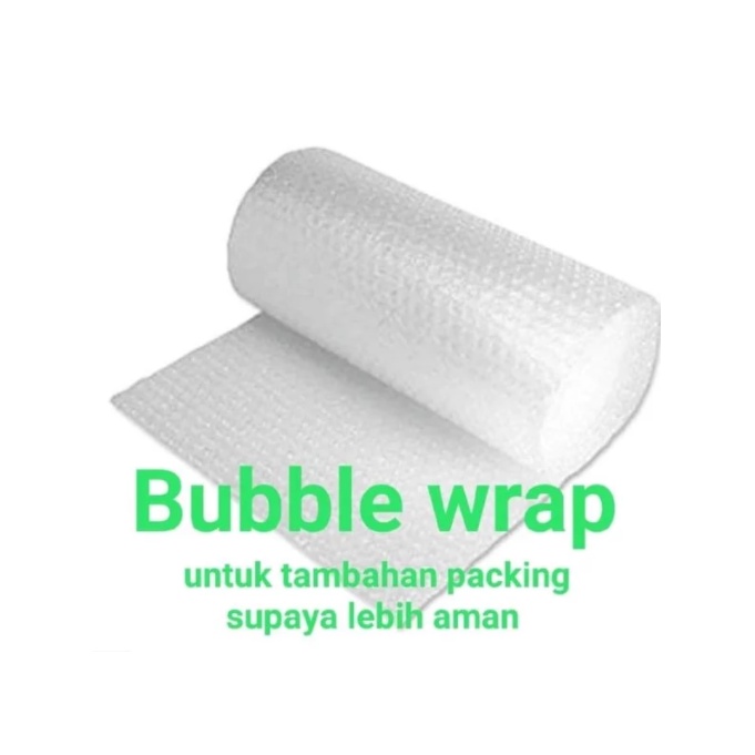

COD Gratis ongkir BUBBLE WRAP TAMBAHAN PACKING SYARAT KOMPLEN BARANG PECAH