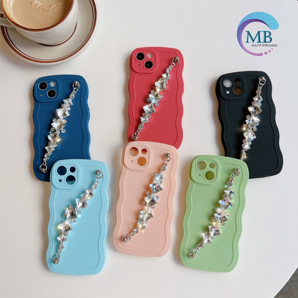 GC03 SOFTCASE GELOMBANG RANTAI DIAMOND FOR OPPO A3S A1K A5S A7 A11K A12 A15 A16 A55 A17 A17K A31 A8 A37 NEO 9 A39 A57 A71 A83 MB4287