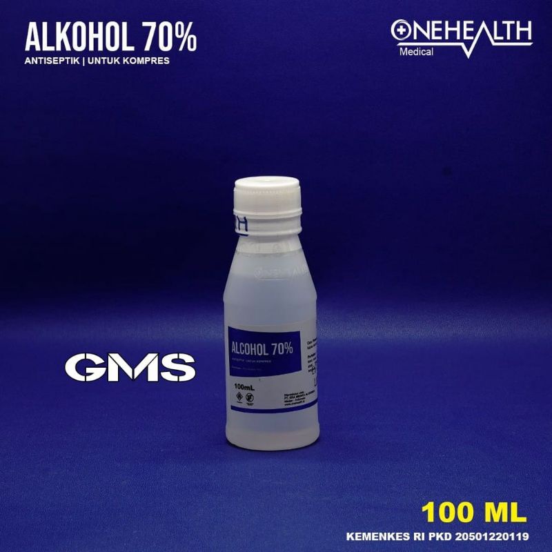 Alkohol 70 % Kemasan 100ml Onehealth