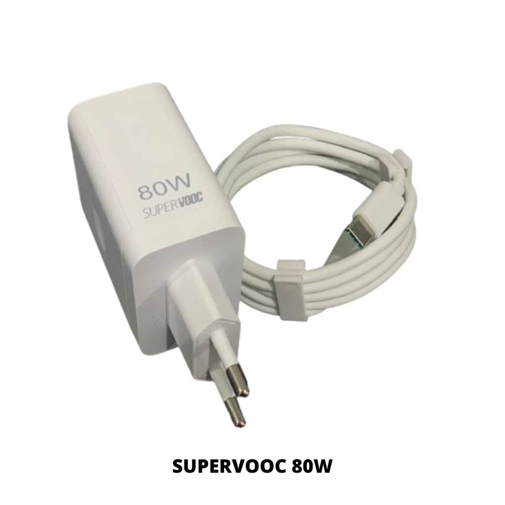 Charger Casan For Reno 8z 80W Type C Supervooc Power Adapter