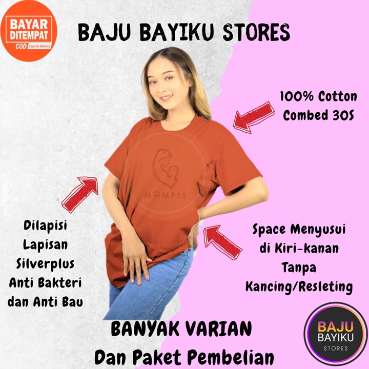 Baju Daster Hamil Kekinian Dan Menyusui Jumbo Dress Panjang Atasan Bumil Lengan Pendek Space Kanan k