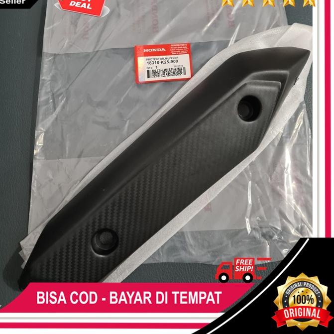 Diskon Tutup Knalpot Beat fi 2013 Original Tameng Knalpot Beat ESP  Cover Pelindung Tameng Honda Bea