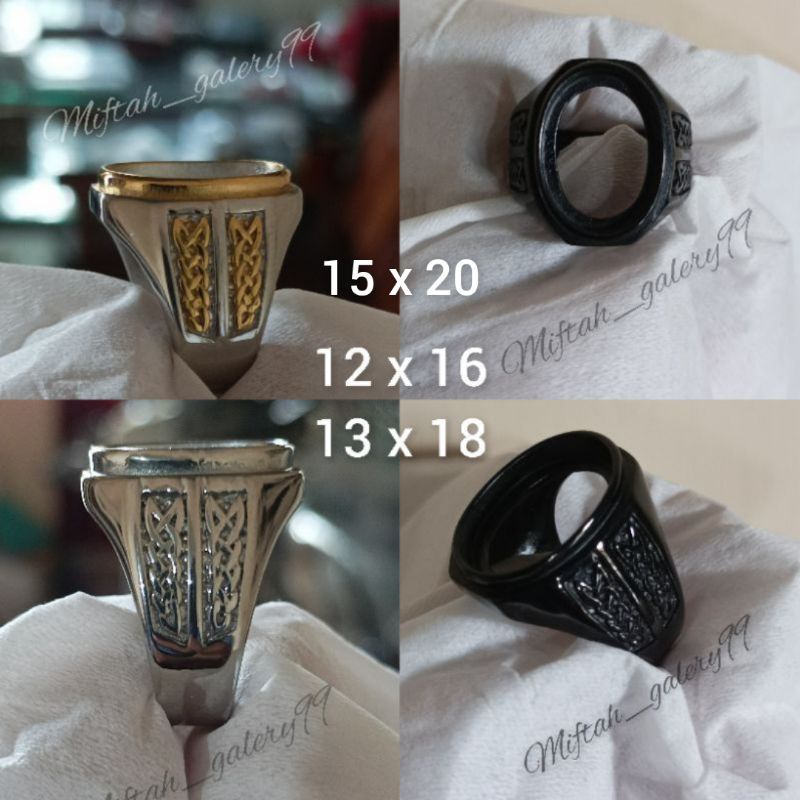 Ring emban cincin titanium super 12x16 13x18 15x20