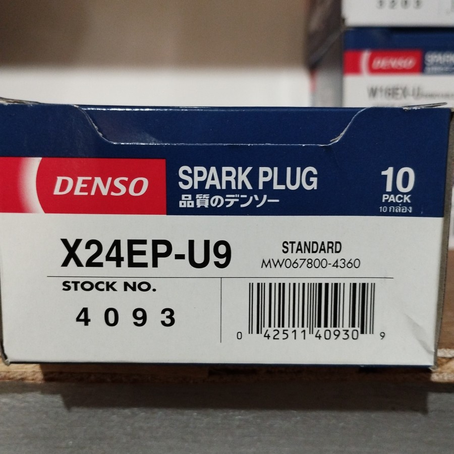 Busi Denso X24EP-U9 original per pcs untuk motor GL Mega Pro