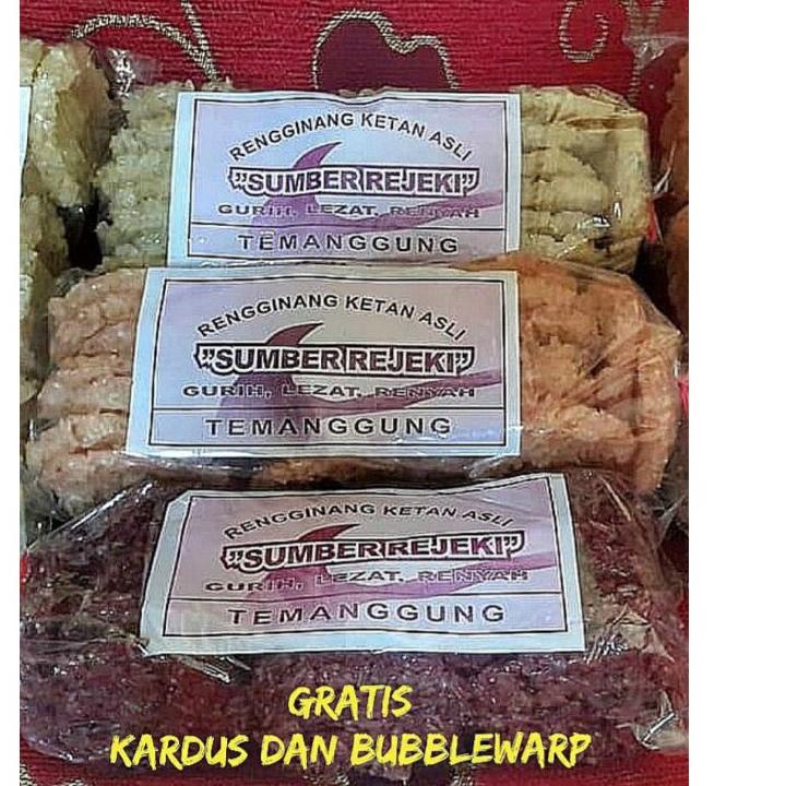 

FIA543 Rengginang Mentah Terasi Bawang Putih Ketan Hitam Kerupuk Asli Matang Original +++