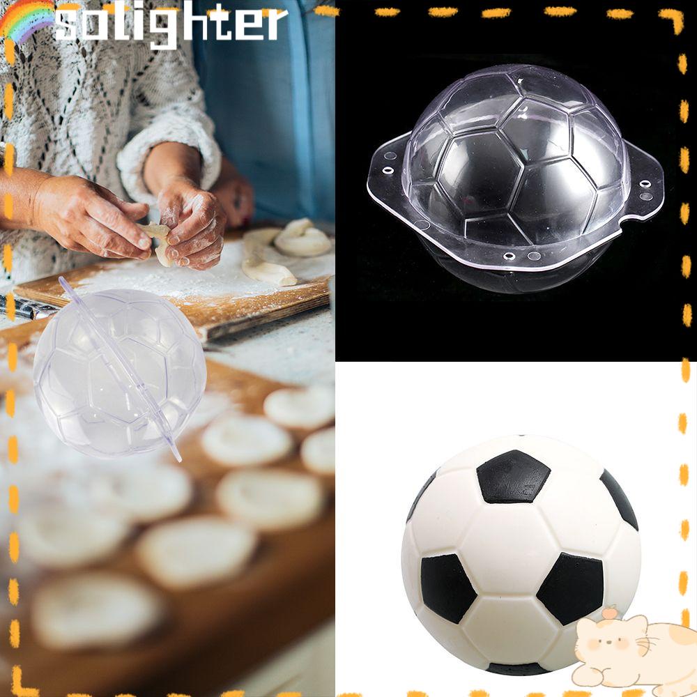 Solighter Football Cake Mold Alat Kue Cetakan Kue Sabun PP Cetakan Permen Coklat