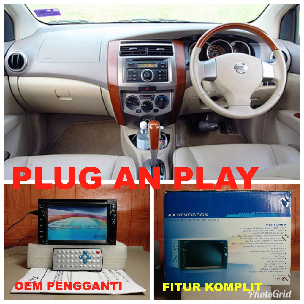 Head unit Nissan Grand Livina lama AVIX Made in Korea PNP bergaransi