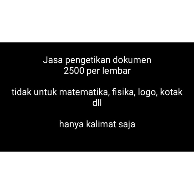 

jasa pengetikan dokumen