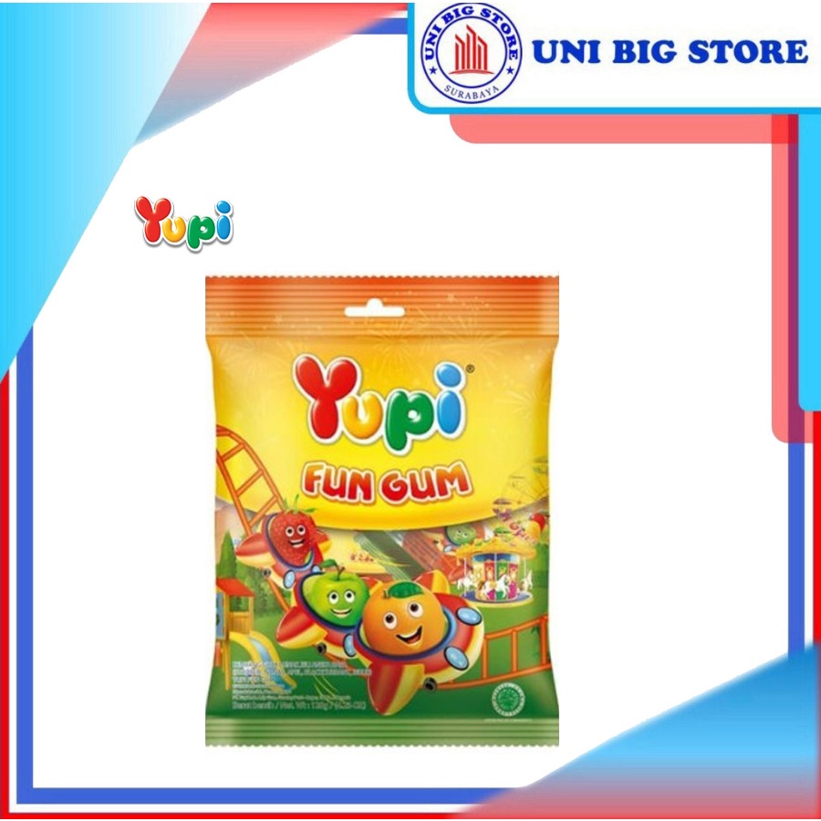 

Yupi Fun Gum Jelly Candy 120 gr Permen Jeli Lunak